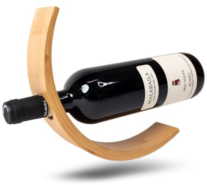 Hillseye Bambus Weinflaschenhalter | Nature Decoration Flaschenhalter | Modernes Weinregal | Weinständer | Flaschenständer | Tischdeko Weinhalter