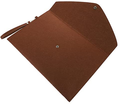 CANIGHT Dokumententasche Aus Filzmaterial A4-aktenaufbewahrungstasche Mit Knopfverschluss Reise-business-tasche Für Sichere Dokumentenorganisation