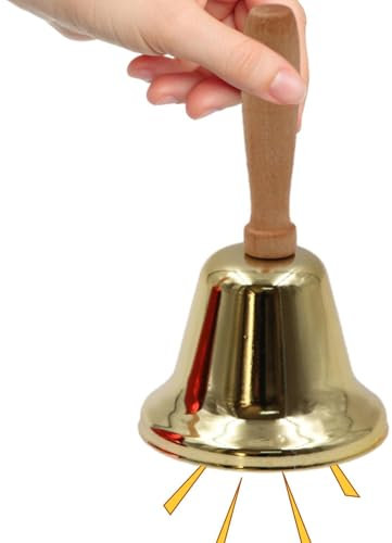 Hand Bell Instrument, Christmas Bell Set, Hand Call Bell, Hand Held Call Bell, Super Loud - Festival Decoration, Metal Call Bell, Dinner Bell, Play Bell, Cat Bell, Dog Bell