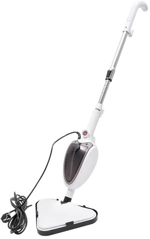 Limpiador de vapor y escoba de vapor, 1300 W, multifunción para suelo y mano, temperatura de vapor de 110 °C, para limpieza profunda de suelos, madera dura y baldosas