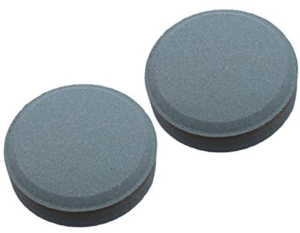 NUOBESTY 2pcs Round Double Whetstone Kitchen Sharpening Stone Portable Outdoor Grindstone for Home Use Durable and Practical Grindstone for Quick Sharpening for Kitchen and Restaurant