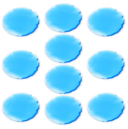 SHERCHPRY 10 Stück Runde Augenkühlung mit Pvc Gel Wiederverwendbare Augenkühlpads zur Schmerzlinderung und Entspannung für Zuhause und Unterwegs