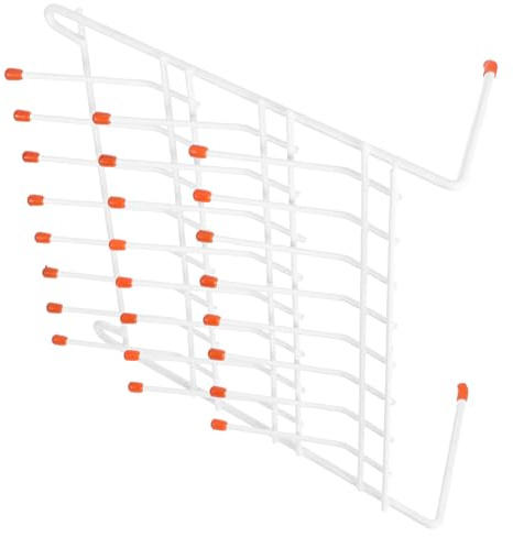 Garneck Laboratory Test Tube Rack 24 Hole Iron Drip Drying Holder White | School Use and Storage, Suitable for Beaker and Test Tube, Lightweight, Easy to Carry