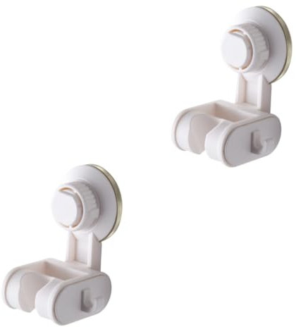 Gatuida 2 Pezzi per Doccia con Ventosa Accessorio Bagno Pratico e Facile da Installare per Doccette e Riutilizzabile Colore Bianco