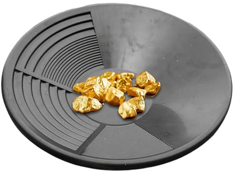 Gold-Pfanne, ergonomisches Goldschwenken für Erkundung, tragbare Schwenkungen für Erkundung, Bergbau, Graben, Turbulenzen, Bedrock, Fluss, Berggewehr, Rockhounding, einfache Handhabung