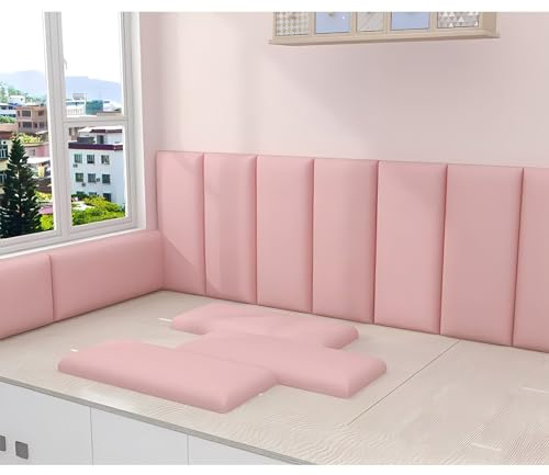 Lot de 10 panneaux muraux rembourrés insonorisants 3D anti-collision pour tête de lit tapissée 3D - Panneaux d'absorption acoustique