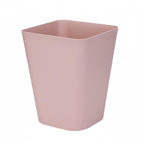 Sinoba Cestino della carta 6102 Cestino dei rifiuti Cestino spazzatura Cestino carta in plastica, ideale per cameretta dei bambini, ufficio, cucina, altezza 29 cm, 12 l (Rosa)