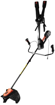 Desbrozadora Eléctrica con Cable 150S - Motor 1500W Arranque Suave y Protección Térmica - Hilo 355mm + Cuchilla 3T - Barra Aluminio Telescópica Ajustable - por Dnipro-M