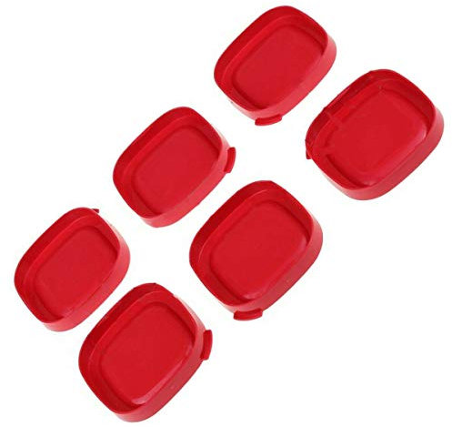 Set di 6 coperchi per vasetti di yogurt quadrati per yogurtiera seb, interno di 7 cm, esterno di 7,5 cm