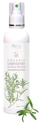 Essences Bulgaria | Acqua Floreale di Santoreggia al Limone Biologica 250 ml | 100% Puro e Naturale | Nebbia di Bellezza Rinfrescante Antietà | Ottimo Dopobarba | Senza Alcool | Struccante | Idratante
