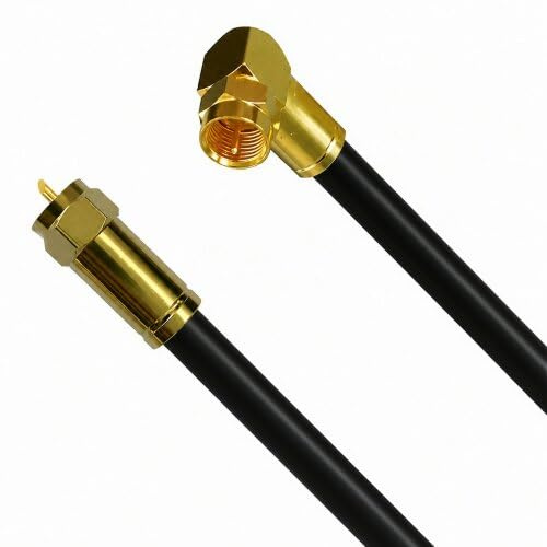 Fritz!Box Cable Vodafone Kabelanschluss Anschlusskabel High Quality 4K 8K HD Winkel/Gerade Schwarz 1 Meter