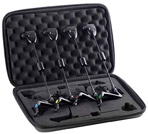 4pcs Alarma De La Pesca Conjunto Tensor De Pesca Herramientas Indicador Iluminada Llevado Mordedura De Alarma Línea Signaler
