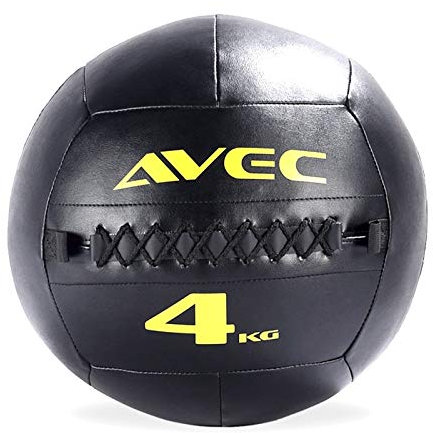 Medizinbälle Weiche Medizin Ball Squash Wall Ball, Hause gymnastisch Training Ball fitnessgeräte, Leder Erwachsene Fitness Balance Ball, 4kg / 8.8lbs
