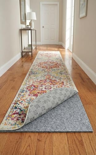 Rugs.com - 2' 6 x 8' 10 Runner Everyday Performance Rug Pad 1/4 Thick Felt & Non-Slip Backing Perfect for Any Flooring Surface