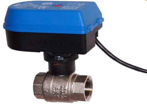 Motor-Kugelhahn elektrischer Kugelhahn Kugelventil Schwenkantrieb 230V PN10 (1)