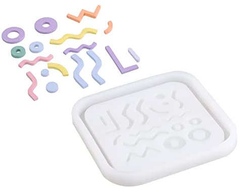 Geometrische Terrazzo-Tablett, Silikonformen, Jesmonit-Zement-Kits, Späne-Herstellung, Formen für Zuhause, Schmuck, Schmuck, Dekoration, Werkzeug (SH0693)