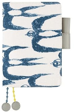 Hobonichi Techo Original & Planner Cover [A6 Cover Only] minä perhonen: hello swallow (White)