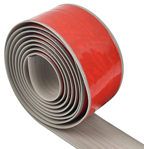 DODUOS 2m*5cm Profilo di Transizione Autoadesivo, Strisce di Copertura per Pavimenti in PVC, Strisce di Transizione del Pavimento Copre Le Irregolarità del Pavimento e Laminati, Parquet, Piastrelle