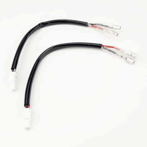Aharon Motorrad 12V Verlängerungskabel Adapter für LED Blinker kompatibel mit KTM, GasGas, Husqvarna, Ducati– Blinker Adapterkabel Kabeladapterstecker
