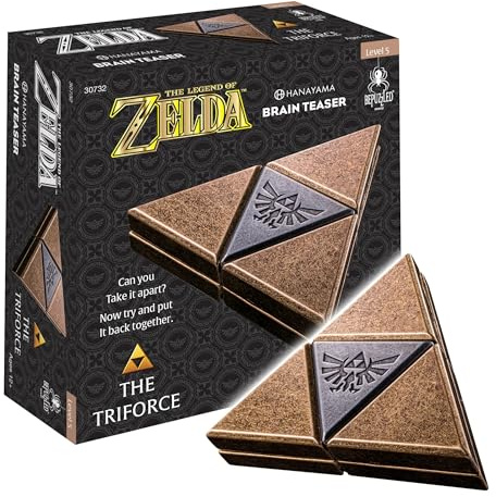 BePuzzled, Legend of Zelda Triforce Hanayama Cast Brain Teaser Mensa Rated Level 5, for Ages 12 and Up