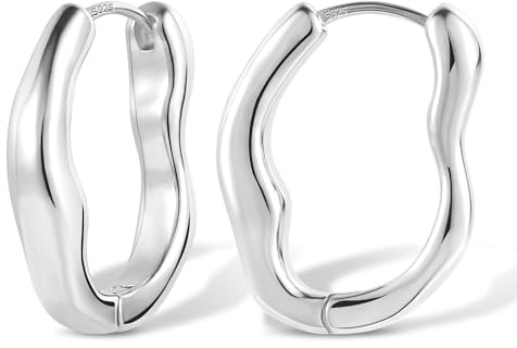 ALEXCRAFT 14K Vergoldet Silber 925 Post Creolen Kleine Huggie Herz Ohrringe | Silber 925 Ohrringe Creolen Kleine Schlaf Knorpel Huggie Kreolen Herz Stern Blume Geometrische Ohrringe Damen Herren Mädchen