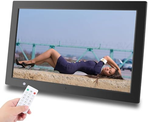 YYGHF Electronic Photo Frame 20-Inch,1980 * 1080 HD IPS Screen Digital Photo Frame, Support USB/MMC/SD Card,Video Music Player with Calendar Alarm Clock Slideshow