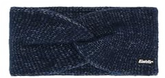 Eisbär Fenna Stirnband dunkelblau – Elegantes Design, 12 cm Höhe, Gedrehte Vorderseite, Glatte Struktur, Merino-Baumwoll-Mix – Leicht & Warm, Perfekt für Damen an Kalten Tagen