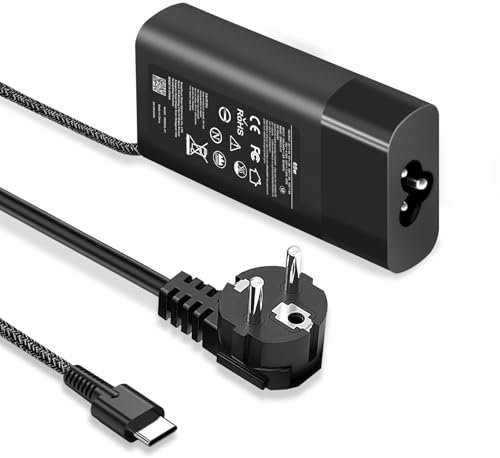 Nouveau Chargeur Rapide USB C 65 W/45 W Compatible avec Les Ordinateurs Portables HP Elitebook, Envy, Spectre, Envy X360, Spectre X360, Chromebook et ProBook Voyage Type C