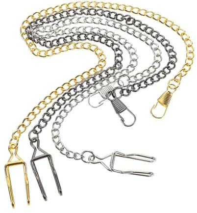minkissy 3 Stück Vintage Taschenuhrenketten aus Legierung mit Hummerschnalle 37,5cm Lange Metallene Taschenuhrketten für Herren und Damen Universelles Uhrenzubehör für Taschenuhren Unisex