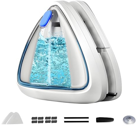 ShiWuYou Detergente per Vetri a Doppia Faccia Tergicristallo Strumenti per la Pulizia Magnetica,Lavavetri Magnetico per Finestre da 3-8 mm con Doppi Vetri