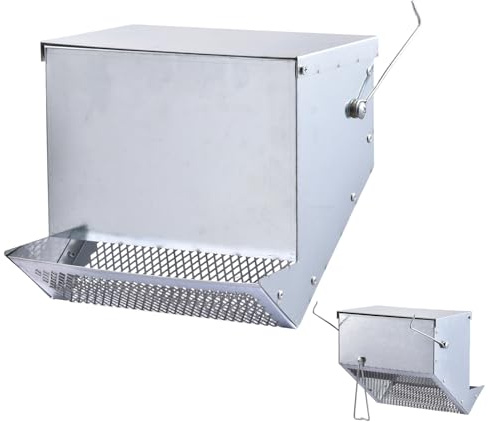 Nudorpn Distribuidores para Conejos - Estación de alimentación automática con tapa | Dispensador de comida para Conejo - para Cuidado de Pequeños Animales Interior Exterior Hamster Hurón Pájaro