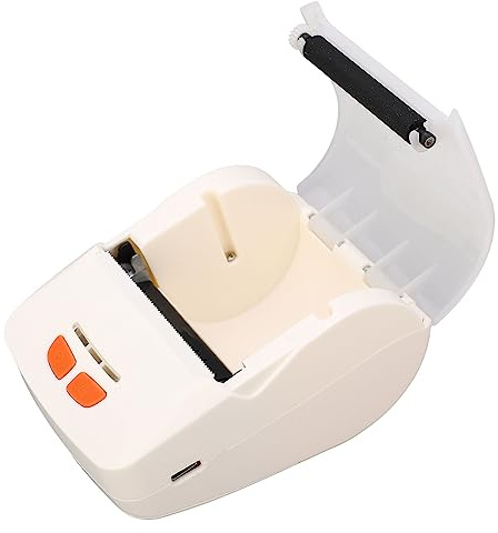 Asixxsix Versandetikettendrucker, Quittungsdruck, Bluetooth-Thermoetikettendrucker, Bluetooth-und USB-Verbindung, Thermodrucker mit Band, E-Commerce-Etikettendrucker für Ebay