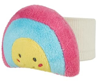 Sterntaler Armrassel Regenbogen, Baby-Spielzeug für Hände, elastisches Bündchen, leicht anzuziehen, Rassel zum Spielen und Greifen, 5×6,5×3 cm, bunt