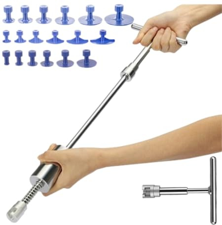 Generico Kit Riparazione Carrozzeria Auto - Tira Bolli Bolle Auto e Moto - Ripara Danni da Grandine e Rimozione di Ammaccature di Automobili Tirabolle Senza Vernice per Carrozzeria Auto