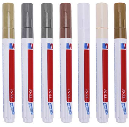 7Pcs Tile Grout Pens Renew Wall Floor Grout Restorer Pen for Tiles Waterproof Tile Joint Repair Cream Stain Clean White Grey Brown Grouting Filler Marker Pen for Kitchen Bathroom Tiles Gap