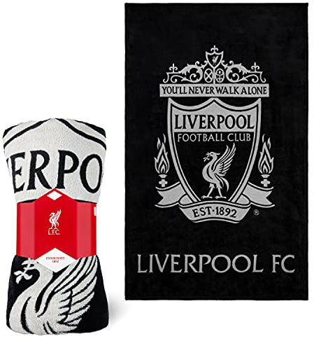 Liverpool F.C. Couverture polaire douce pour lit, canapé, cadeau pour homme, adolescent, enfant