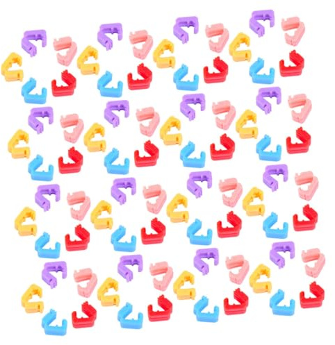 ULDIGI 500pcs Balloon Sealing Clips Plastic Balloon Buckle Holders for Wedding Birthday and Party Decoration and Reusable for Easy Assembly