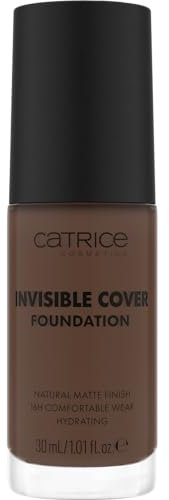 Catrice Invisible Cover Foundation, Nr. 080W, Nude, feuchtigkeitsspendend, langanhaltend, natürlich, für trockene Haut, vegan, ölfrei, ohne Parabene, ohne Mikroplastikpartikel, 1er Pack (30ml)