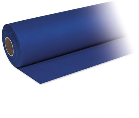 DeinPack 1x Airlaid Tischdeckenrolle Dunkelblau 25m x1,2m HORECA | Hochwertige HORECA Tischdecke, Einfarbige Papiertischdecken Rolle, Ideal für Party, Hochzeit, Geburtstag, Deko & Events