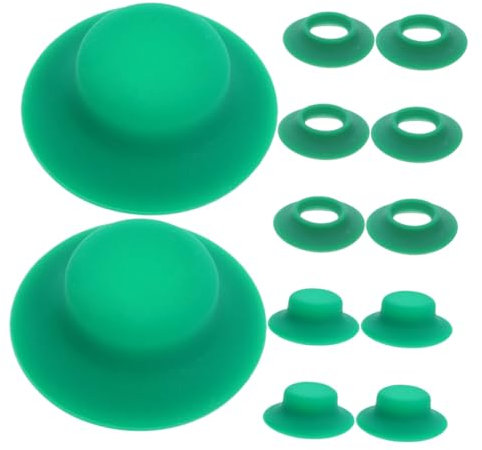 HOMOBABE Joints D'étanchéité Résistant à L'usure Lot de 12 en Silicone Vert Prévient L'entrée D'oxygène pour Bouteilles de Bière et Boissons pour Fêtes et Activités en Plein Air