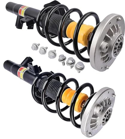 SQOFJGIGN Ammortizzatori Auto AP03 Coppia Ammortizzatori Anteriori Montanti Gruppo con edc per BMW X3 F25 X4 F26 2011-2018 37116797025 37116797026 Sospensione Pneumatica