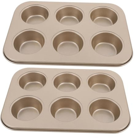 FONDOTIN 2stücke Antihaft-muffinform Aus Muffinblech Mit Kuchenformen Für Mini-quiche Und Cupcakes Backformen Mit Einfacher