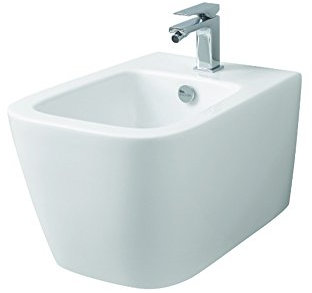 Bidet Bagno Serie A16 Sospeso in Ceramica - 3 colori disponibili (Bianco Opaco)