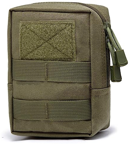 TRIWONDER Taktische Hüfttaschen, Molle Klein Tasche, Wasserdicht Gürteltasche Beutel für Camping Wandern Jagd (Grün)