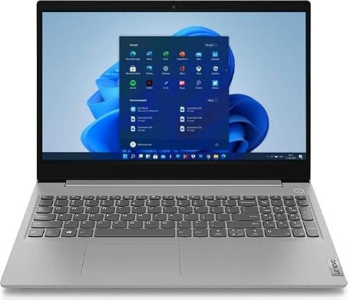 Lenovo (15,6 Zoll FullHD Notebook (1.6kg), großer 6h Akku, Core i3-1005G1, 4 Threads, 3.4 GHz, 8GB DDR4, 256 GB SSD, Intel UHD, HDMI, Webcam, BT, USB 3.0, WLAN, Win11 Prof., MS Office Laptop - 6943