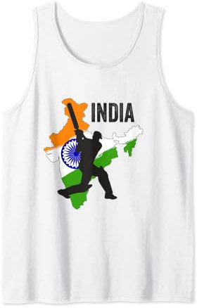 Indian Cricket Jersey India Cricket Team Lover Supporter Tank Top
