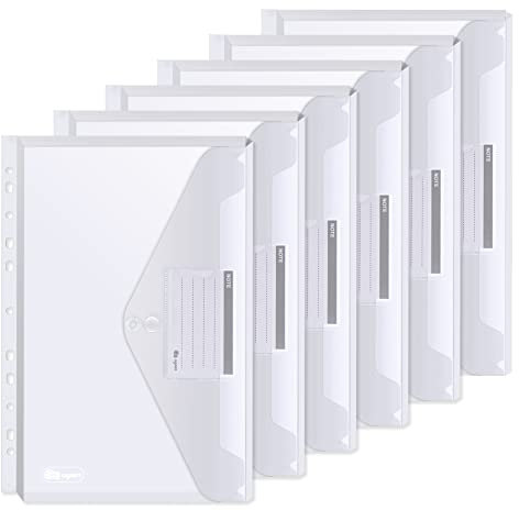 Dokumententasche A4 20 Stück - Dreidimensionale A4 Dokumentenmappe mit 2 Knöpfe, Sammelmappen A4 mit 11 Binderlöcher und Etikettentasche für Dokumente Organisieren, jede bis zu 270 Blatt Papiere