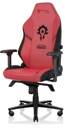Secretlab TITAN Evo Horde Gaming Chair - Reclining - Ergonomic & Comfortable Computer Chair with 4D Armrests - Magnetic Head Pillow & Lumbar Support - Small - Red/Black - Leatherette