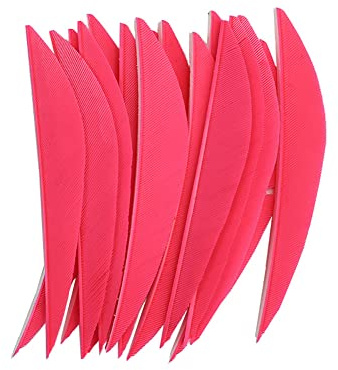 ACCMOS 3 Bogenschießen Befiederung für Pfeile, Banane Shape Pfeilfedern Jagdpfeil Flügel Truthahn Feder DIY Pfeil Accessoire 50 St