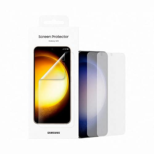 Samsung Screen Protector Smartphone EF-US911 für Galaxy S23, 2 Display-Schutzfolien, Durchsichtig, Kratzfest, Anti-Fingerabdruck, Schutz, Transparent